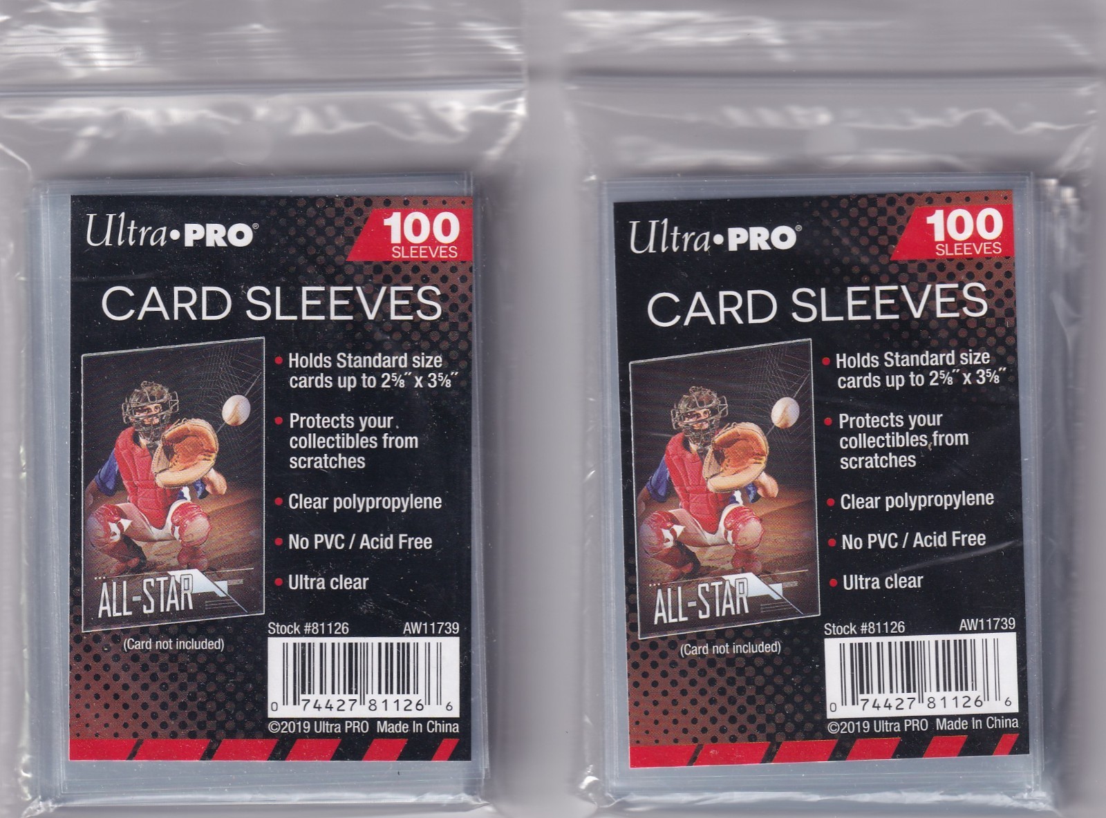 Ultra-Pro penny sleeves 4 packs (100 each)