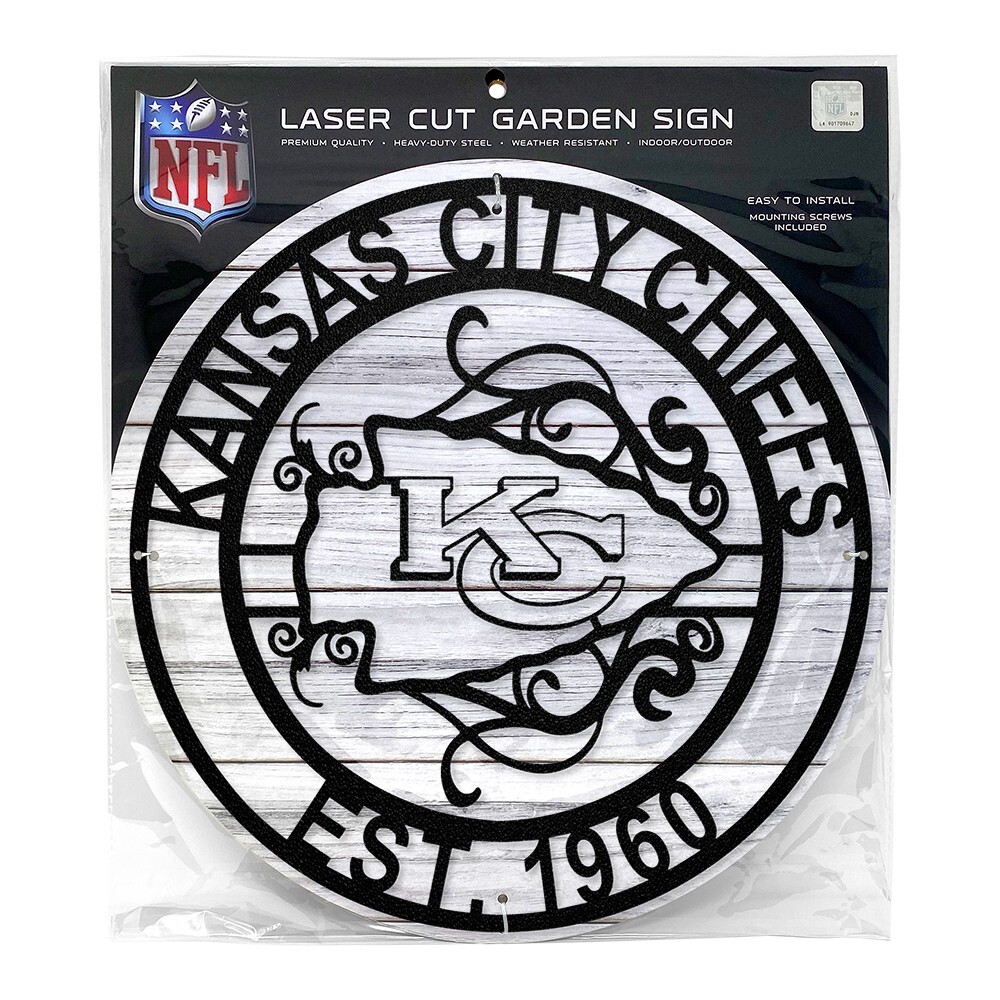NFL Laser Cut Metal Sign Officially Licensed by Party Animal! Kansas City Chiefs