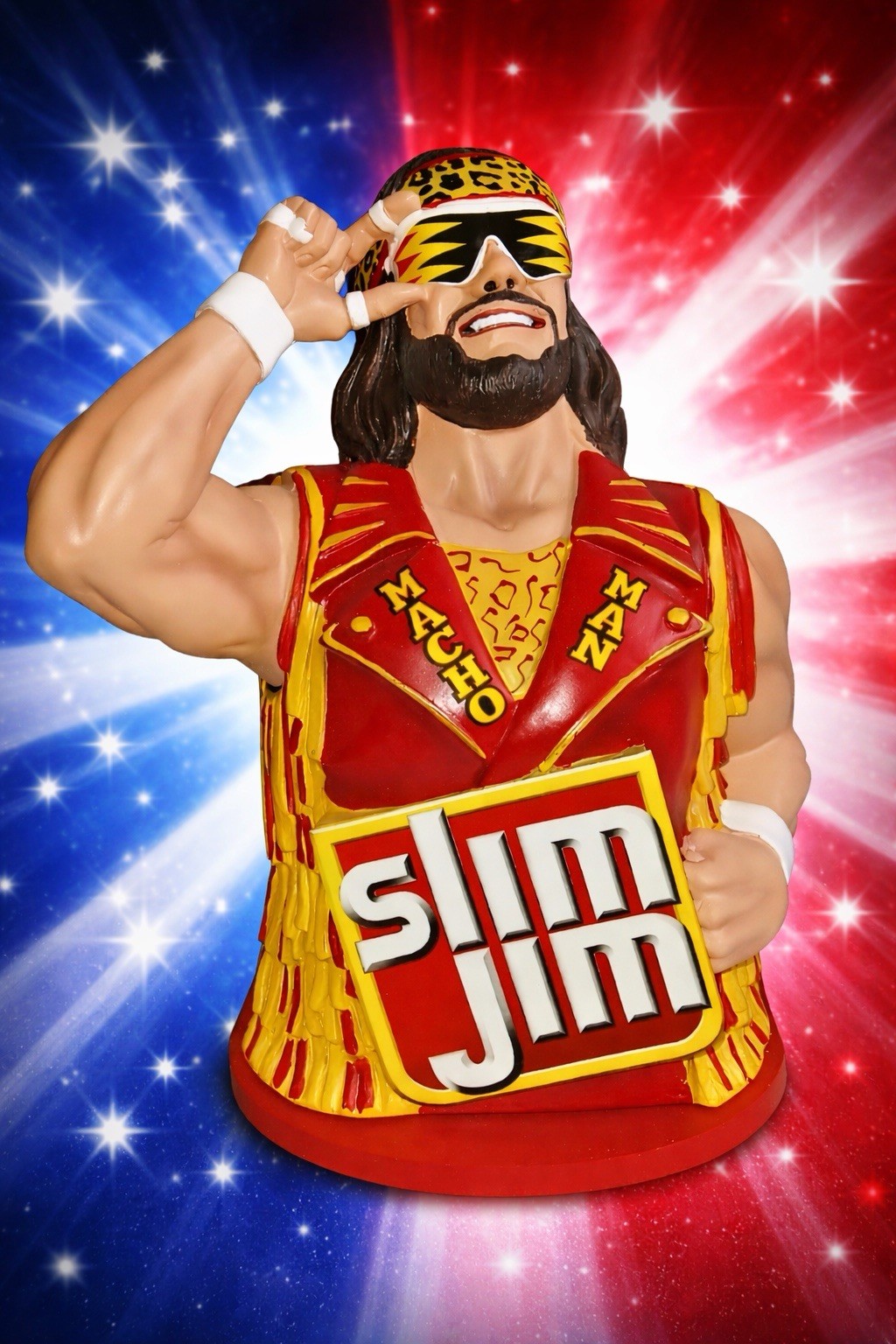 MACHO MAN RANDY SAVAGE Slim Jim Display Collector Series FACTORY SEALED