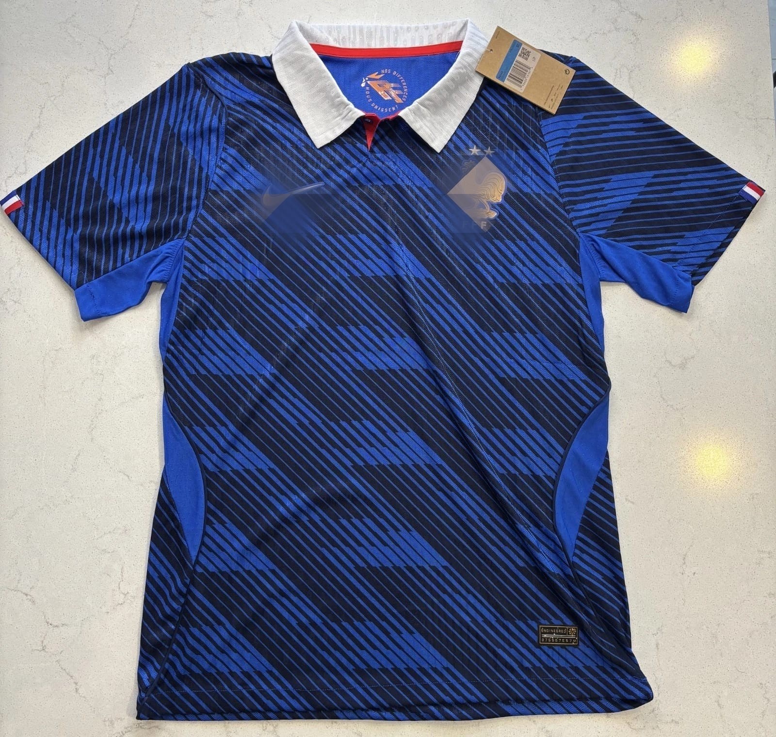Clearance SALE France Soccer Jersey Allez Les Bleus Home Blue
