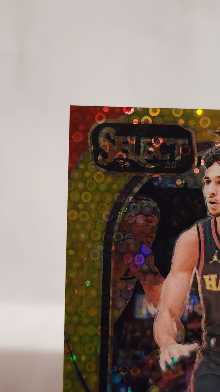 2024-25 Panini Select Courtside Zaccharie Risacher #289 Gold Disco Prizm 2/10 RC