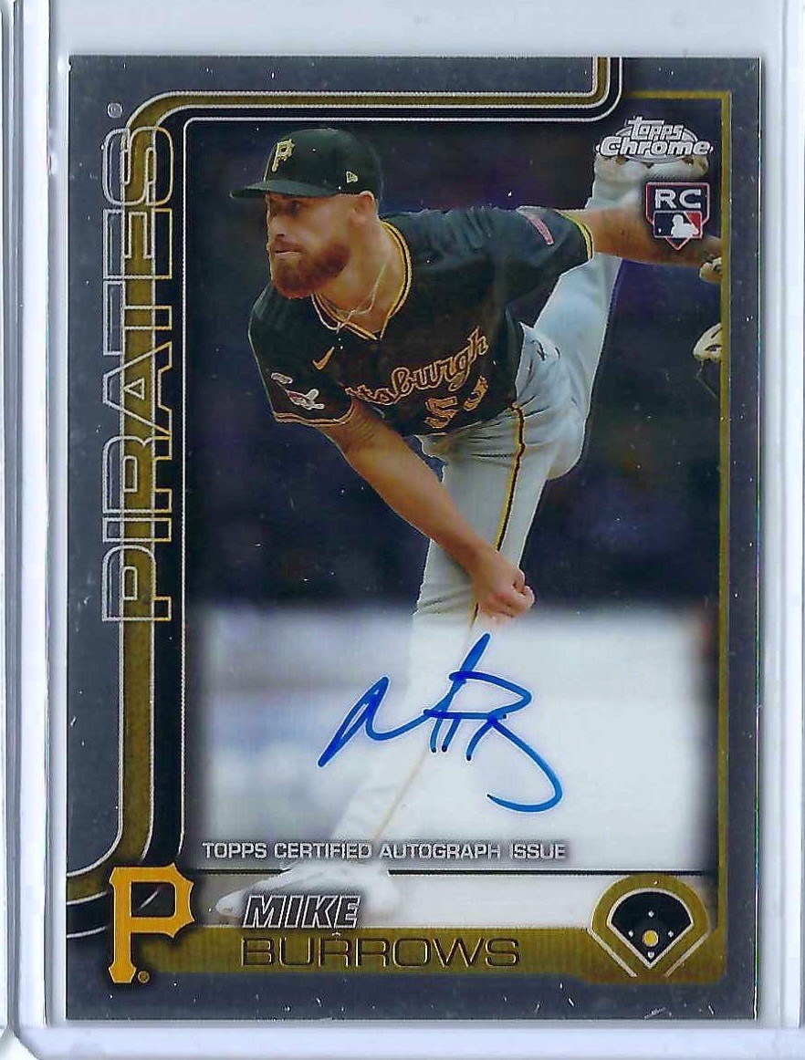 2025 Topps Chrome Auto MIKE BURROWS RC #RA-MBU C693