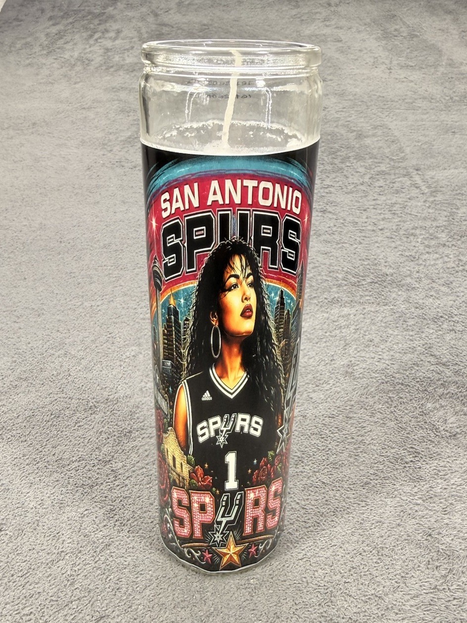 San Antonio Spurs Prayer Candles Selena WEMBANYAMA Fox Castle Vassell Champagne
