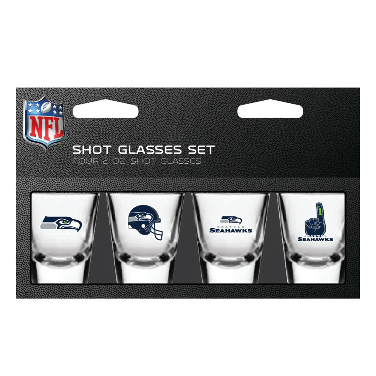 NFL Team 2oz Shot Glasses Set 4 Pack- Gift Set