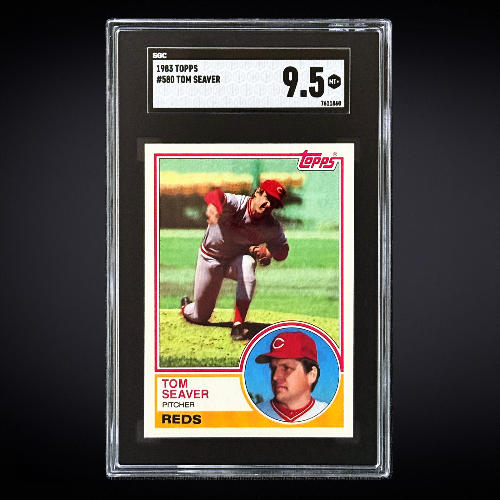 1983 TOPPS #580 TOM SEAVER REDS SGC 9.5