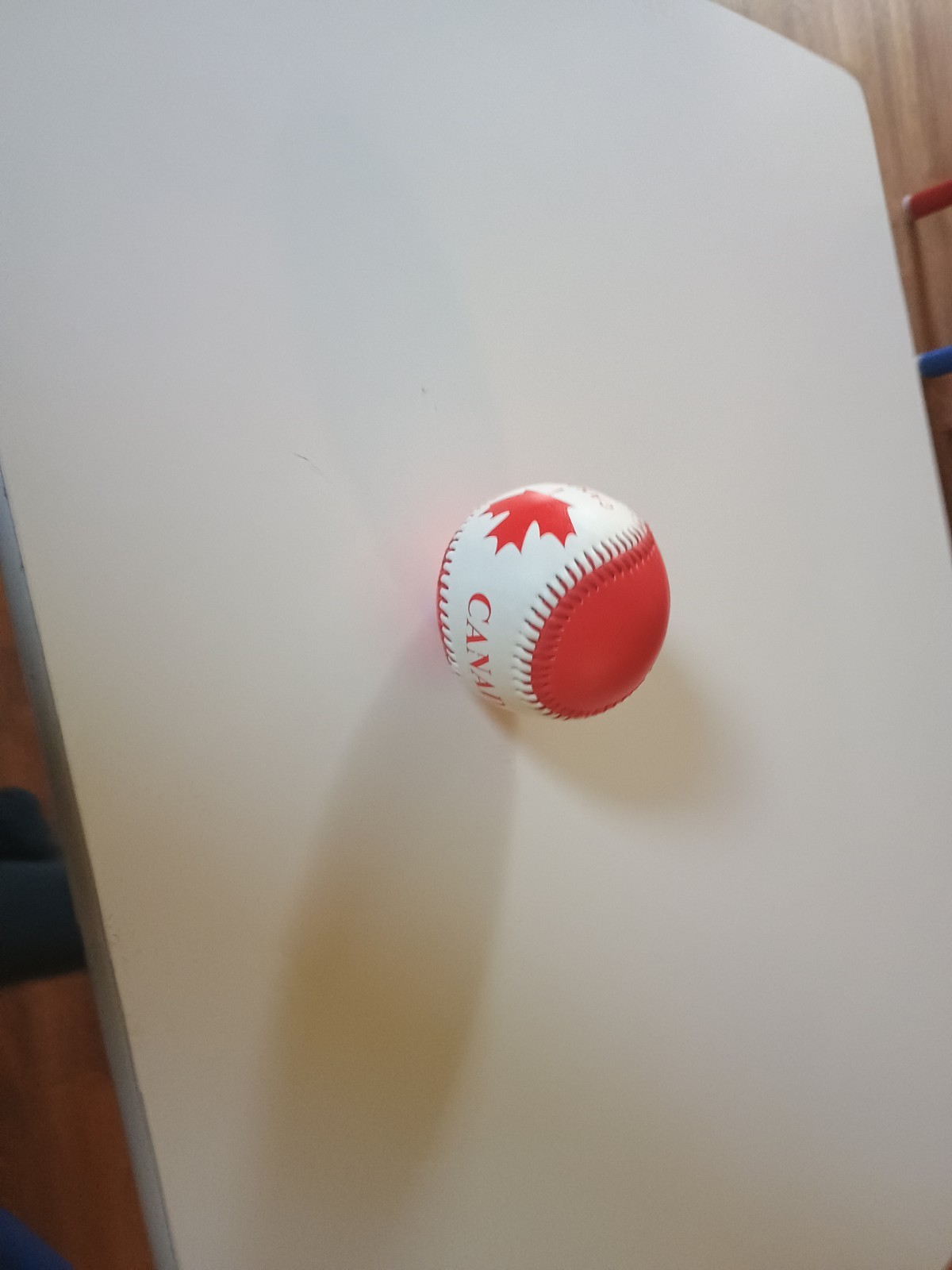Canada Regulation Size Souvenir Baseball with Country Flag Red Maple Leaf