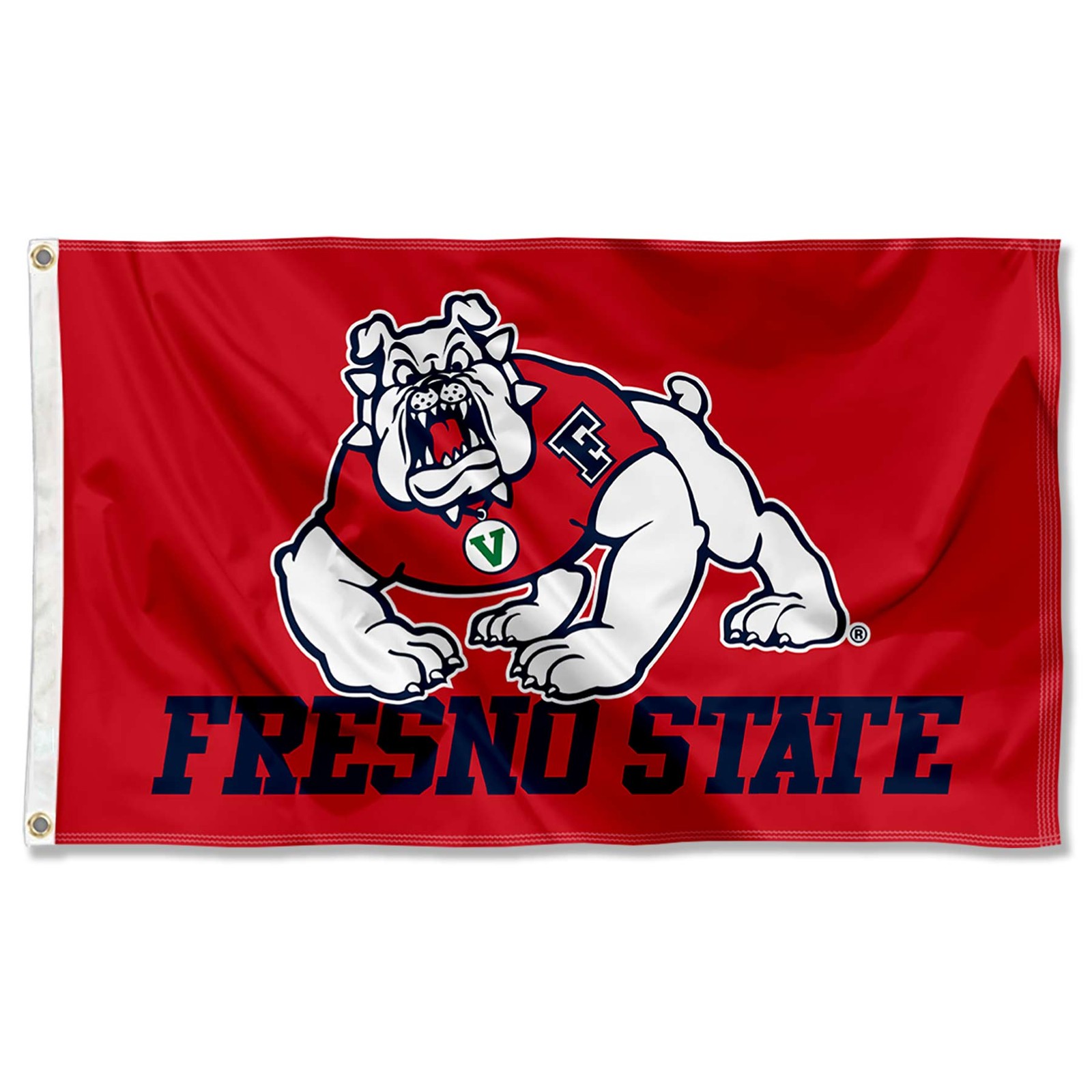 Fresno State Bulldogs Red Logo 3×5 Flag
