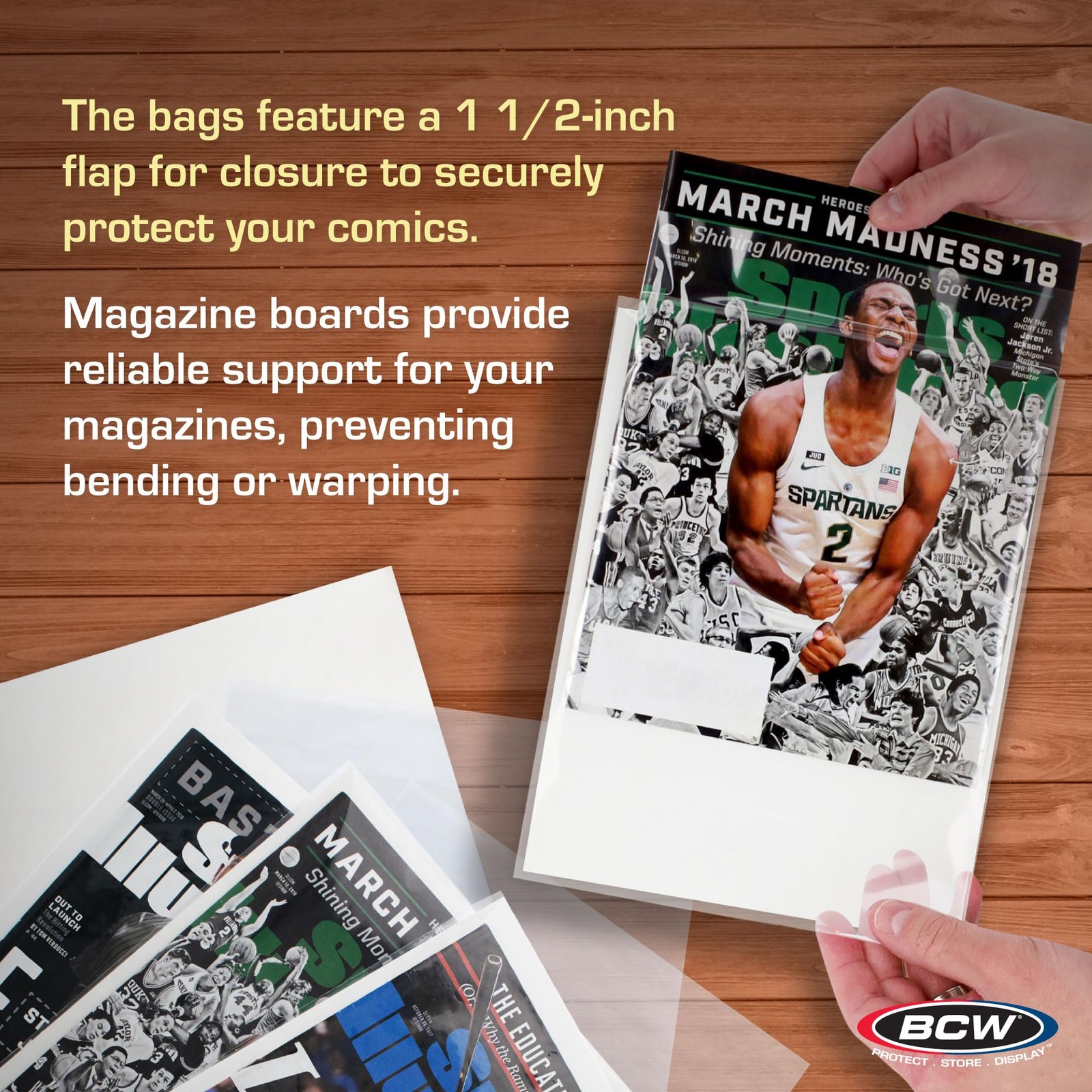 BCW Magazine Bag and Backing Board – 100 ct