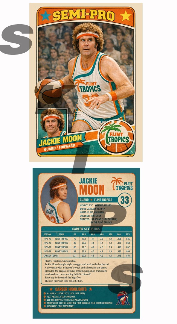 2026 STCC Jackie Moon Semi-Pro Will Ferrell Custom card
