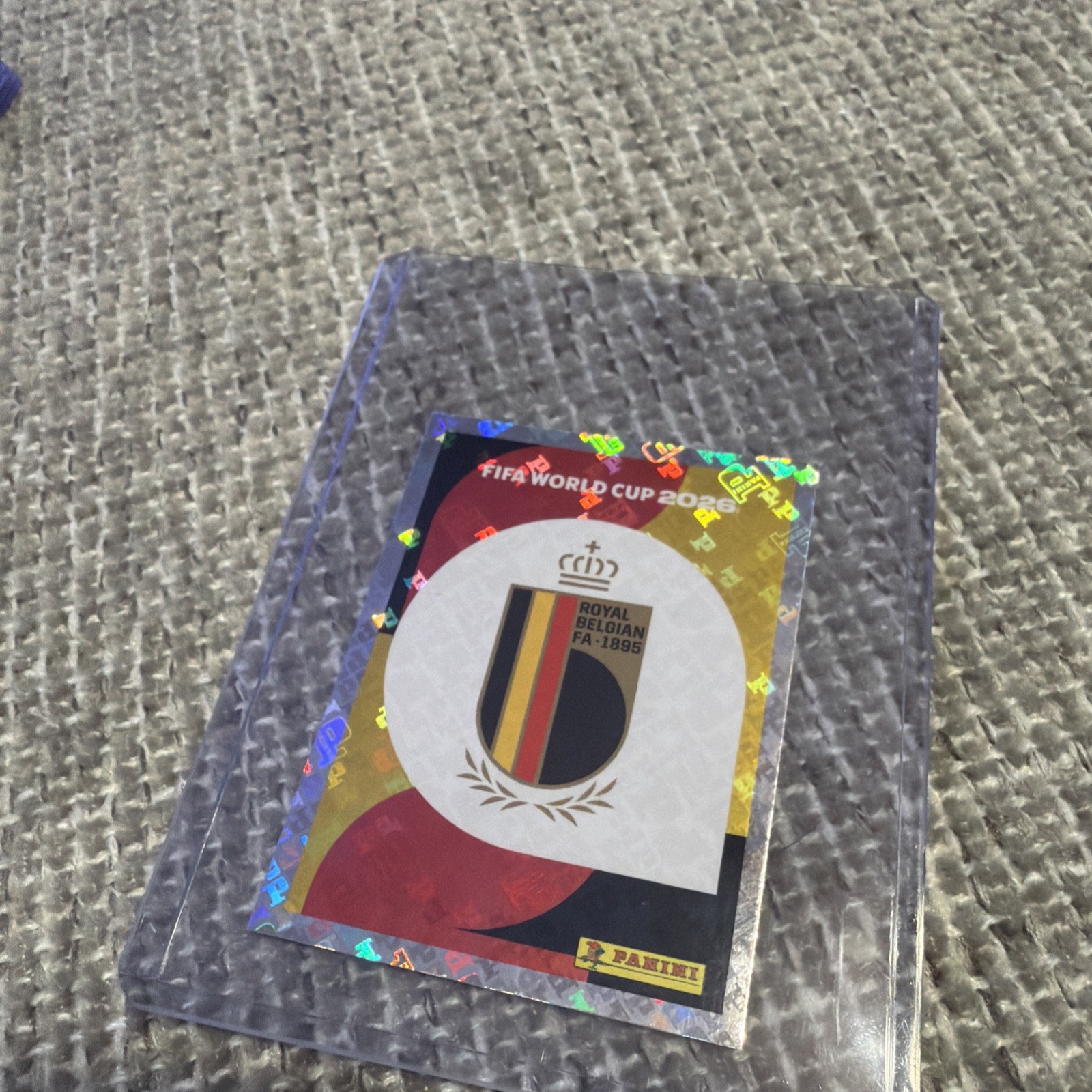 2026 Panini FIFA World Cup Sticker Belgium Team Logo #BEL 1 -US Edition