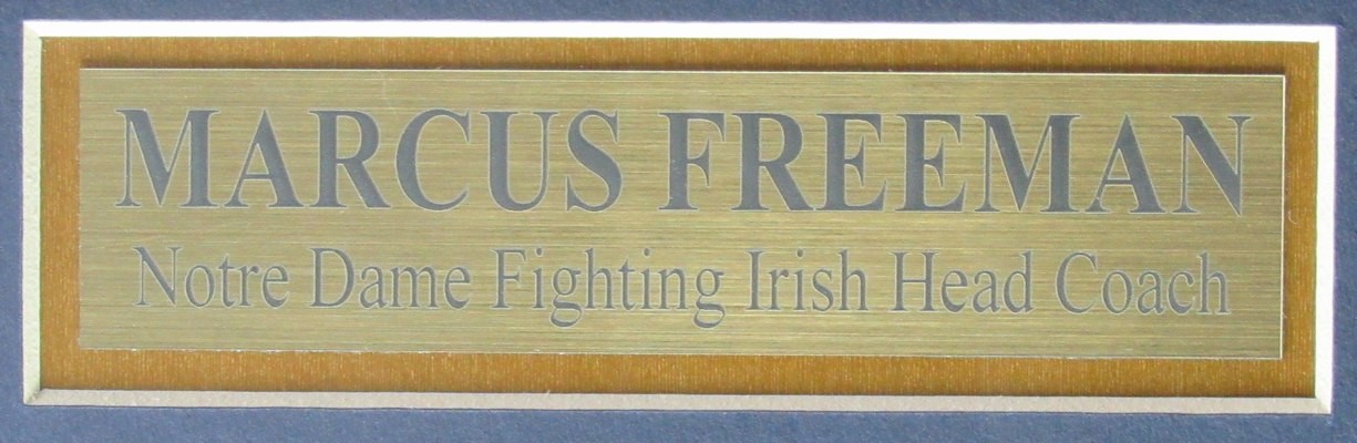 Marcus Freeman Coach Notre Dame Autographed 11×14 Photo Framed Beckett 207804