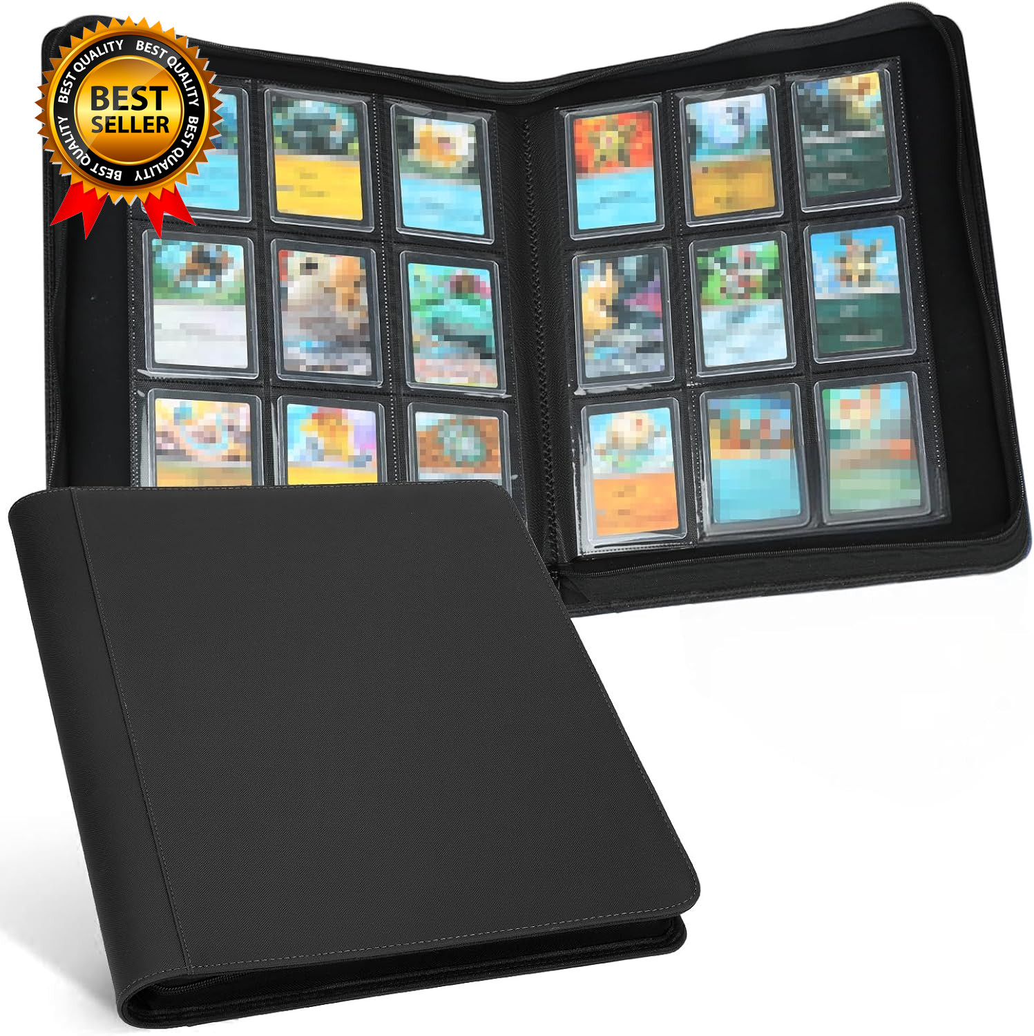 Toploader Binder, Holds 324 Toploaders, 9 Pocket Top Loader