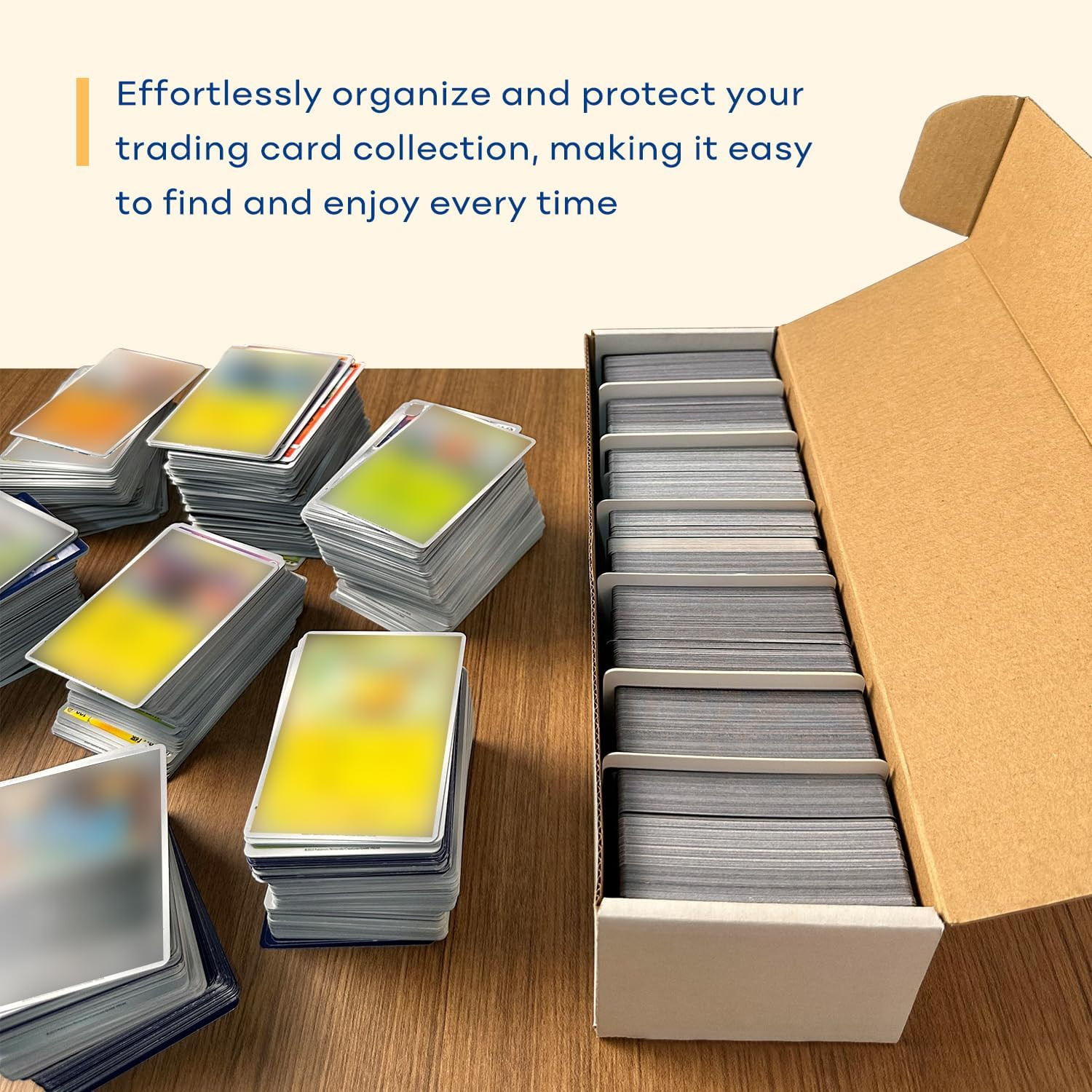 Trading Card Storage Box, Mtg Storage Box with Dividers, Cardboard Collector …