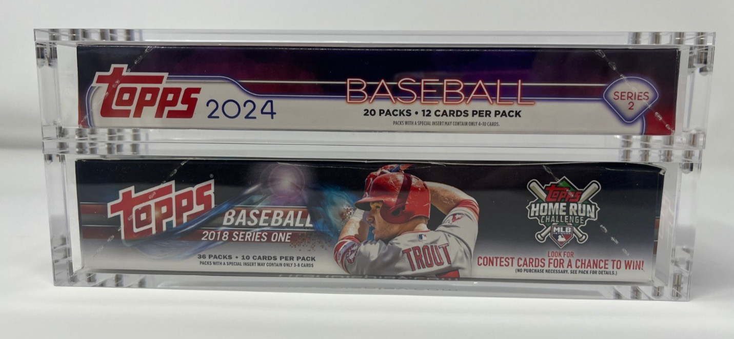 Acrylic Display Case Magnetic Lid FITS 2018 Topps Baseball Series One Hobby Box
