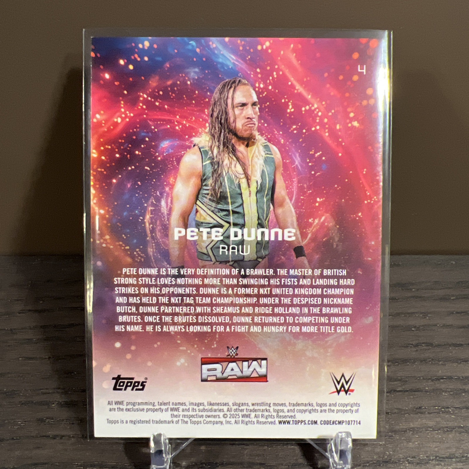 2025 WWE Universe Pete Dunne 72/99 #4
