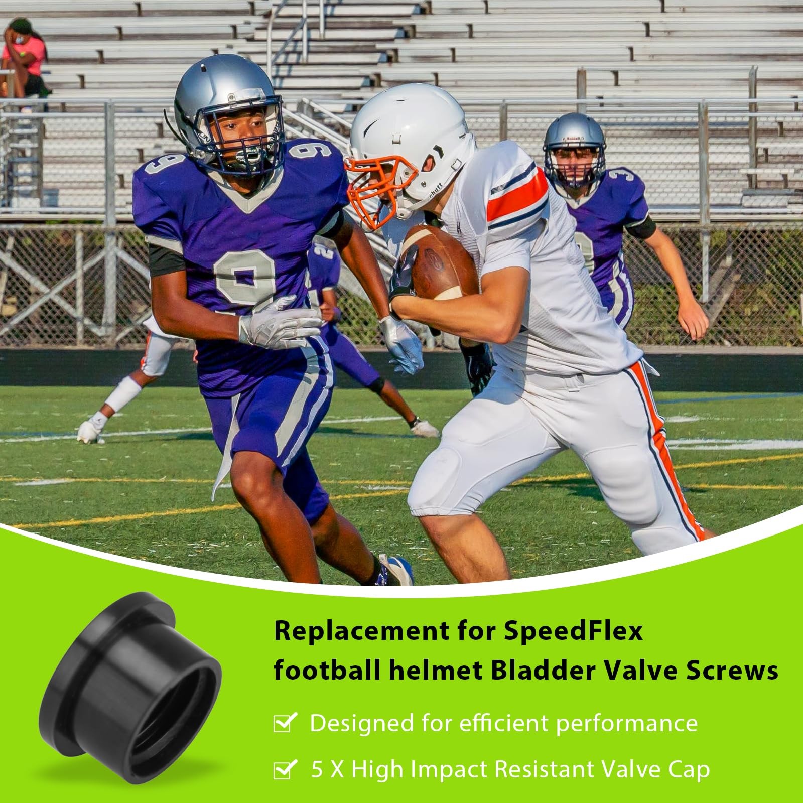 Football Helmet Bladder Valve Screws for Riddell Speedflex & Speed Icon,5Pcs …
