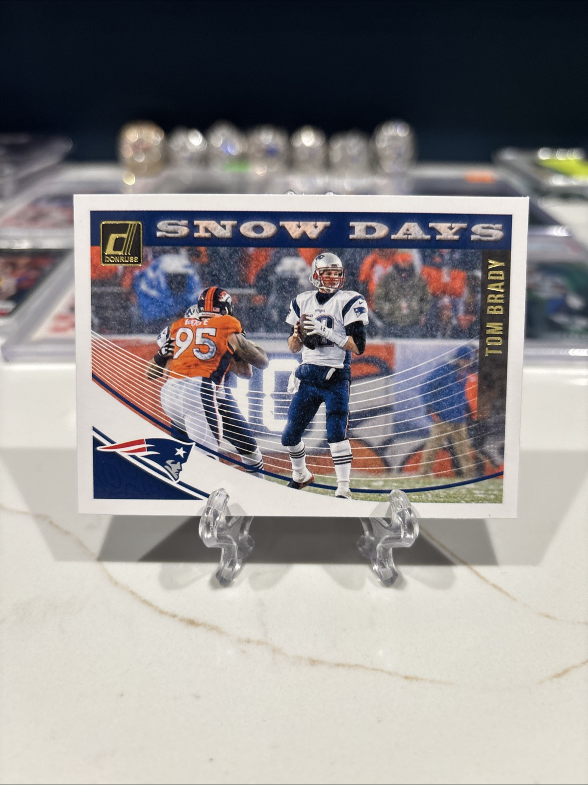 Tom Brady 2018 DONRUSS SNOW DAYS INSERT INVEST GOAT HOF MVP TB12