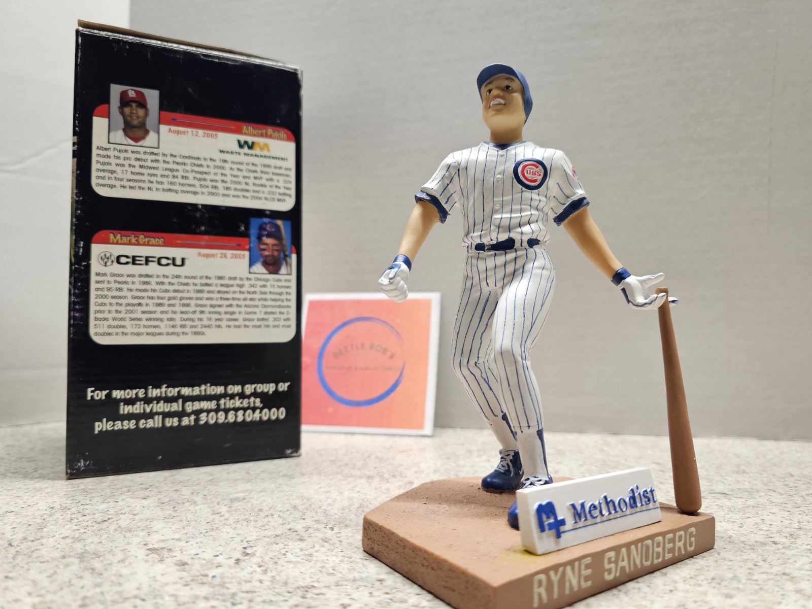 Ryne Sandberg Peoria Chiefs MiLB Cubs MLB 2005 SGA Figurine NIB