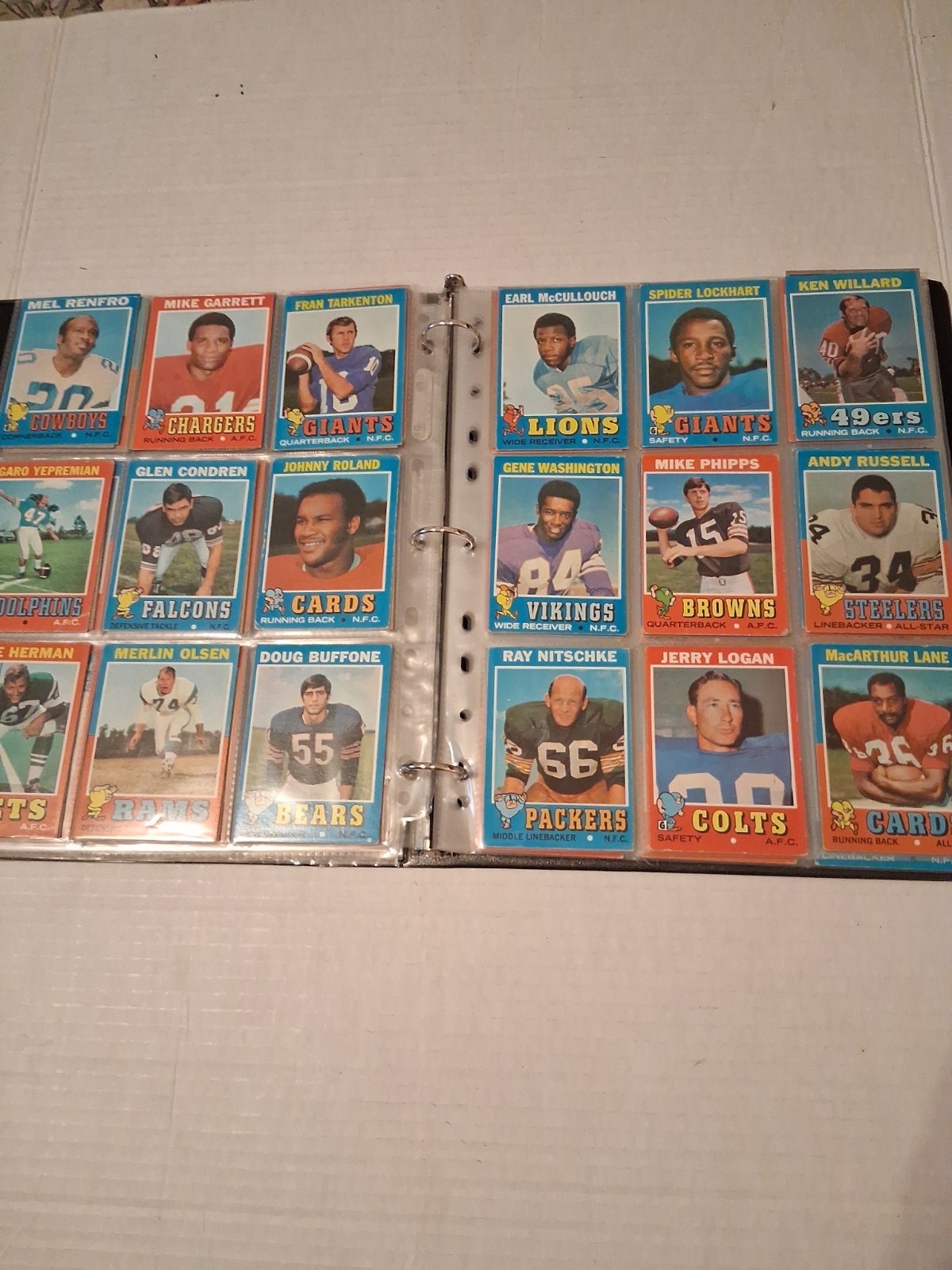 1971 Topps Football Complete Set 1-263 G+ Conditions