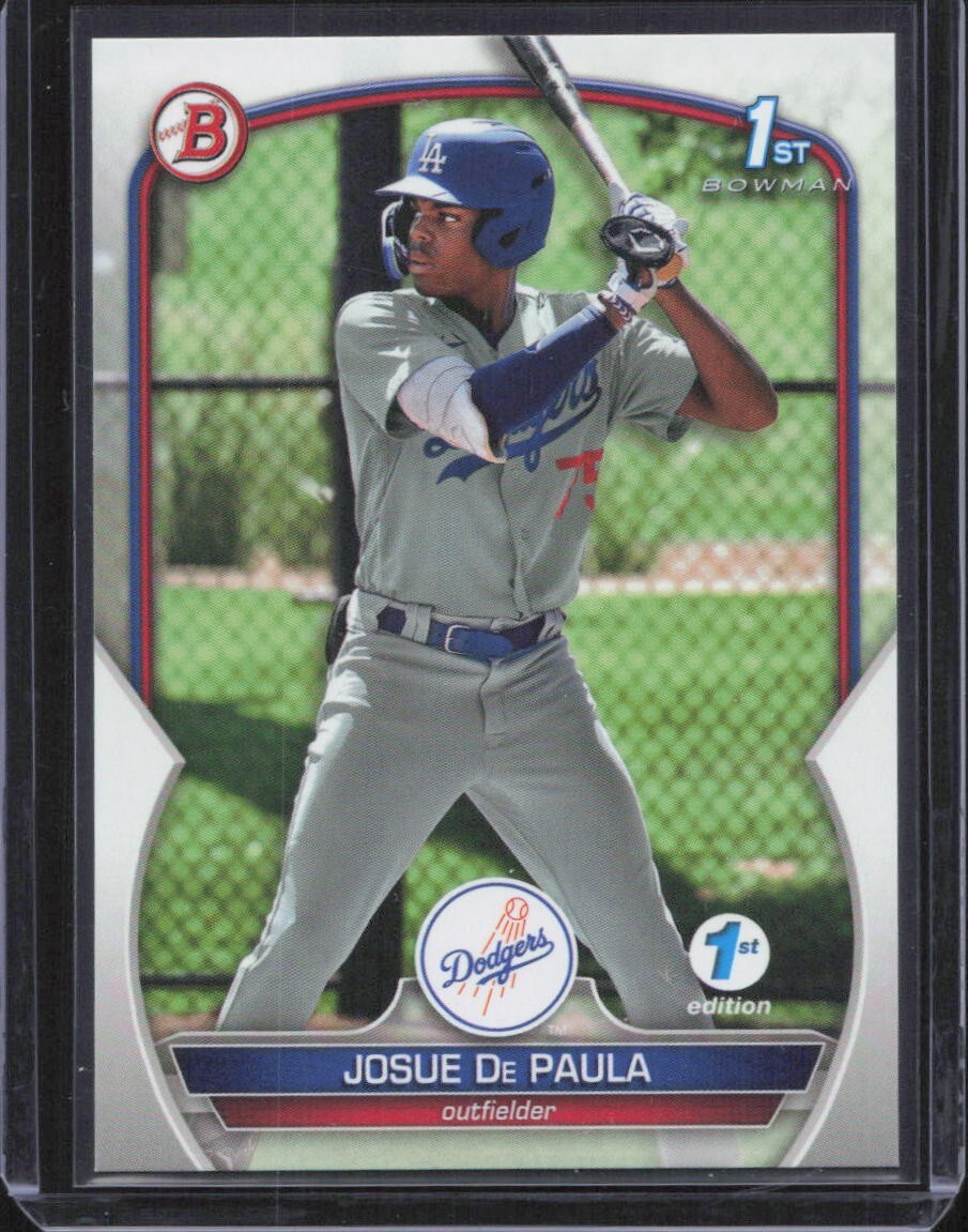 2023 Bowman 1st Edition #BPPF-111 Josue De Paula RC – Los Angeles Dodgers – MINT