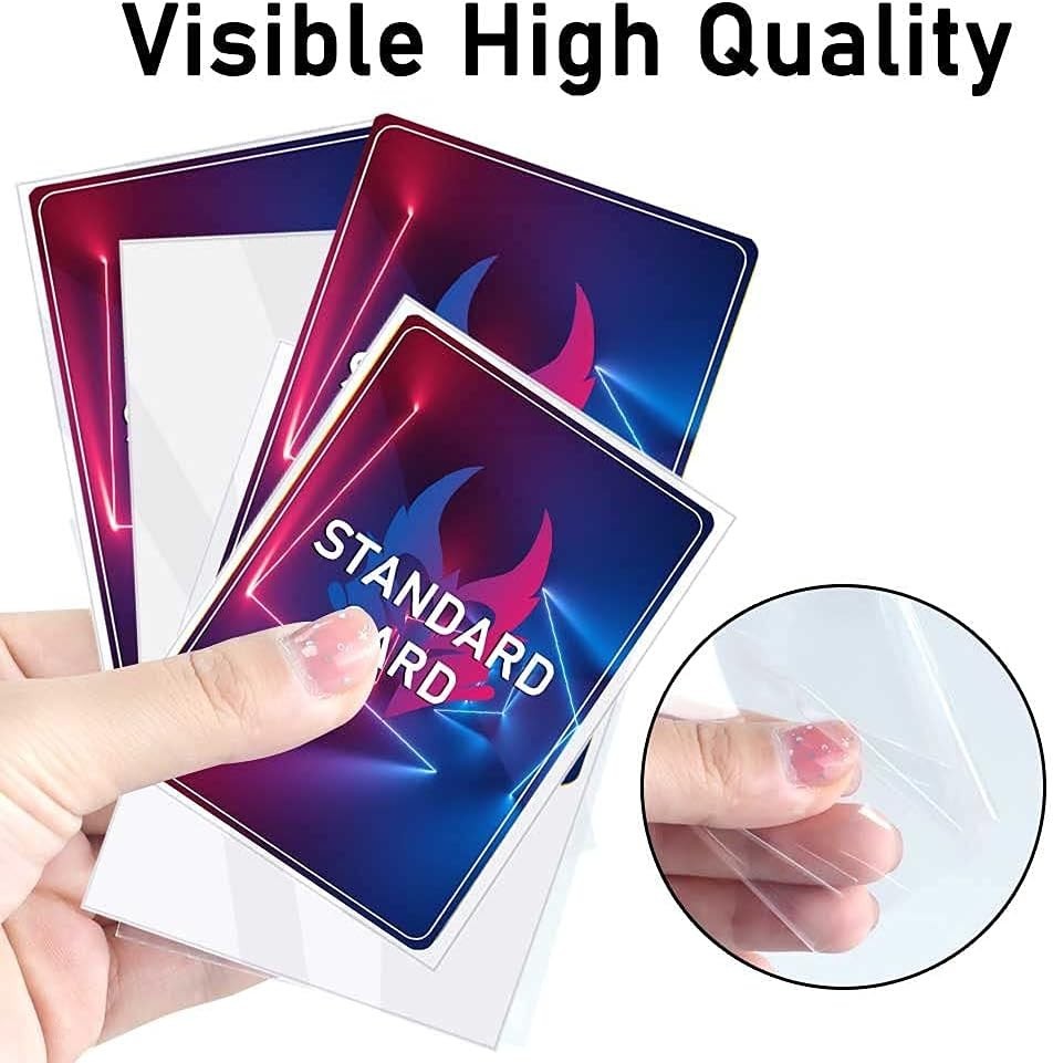 500 Pcs Card Sleeves for Trading Card, Soft Clear Baseball Card Sleeves Penny…