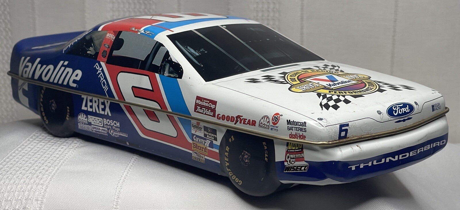 1995 Mark Martin Valvoline Tin NASCAR 100 Years Of Racing 10.5 in. Tin Only