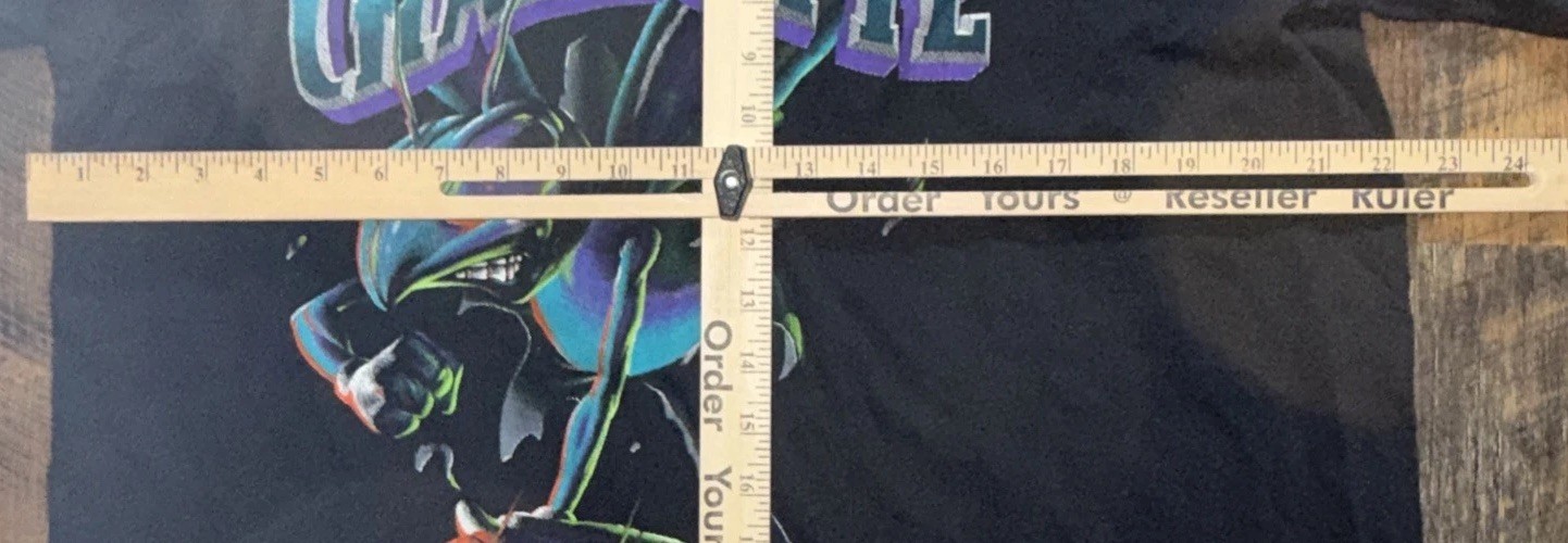 Vintage Nutmeg 1994 Charlotte Hornets Double sided T Shirt AOP Mascot Breakthru