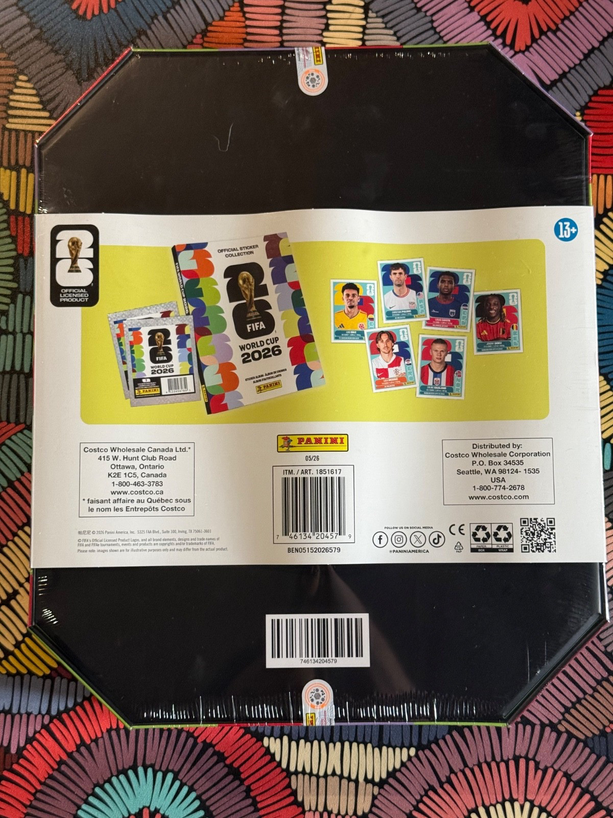 2026 Panini Soccer FIFA World Cup Sticker Stadium Box Costco Exclusive HardCover