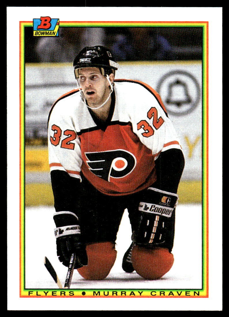 1990-91 Bowman #109 Murray Craven Philadelphia Flyers Hockey Card