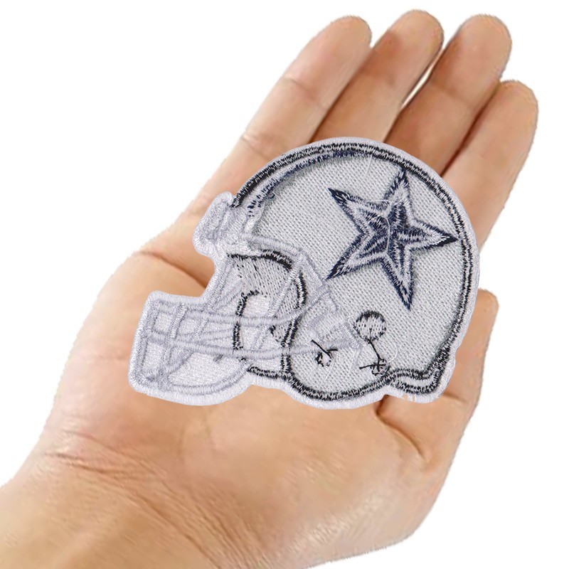 8 piece Dallas Cowboys Football Logo Size 3.2 in x 2.5 in Sew Iron On Patches