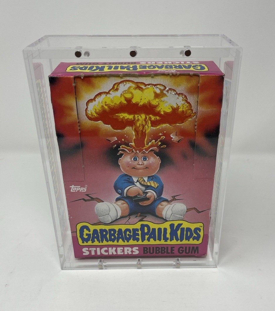 Acrylic Display Case Magnetic Lid FITS Garbage Pail Kids OS1 Series 1 Wax Box
