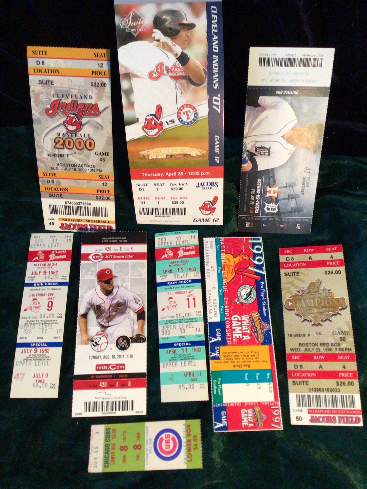 Lot of 9 MLB Homerun Tickets – HOFers, vintage – Read