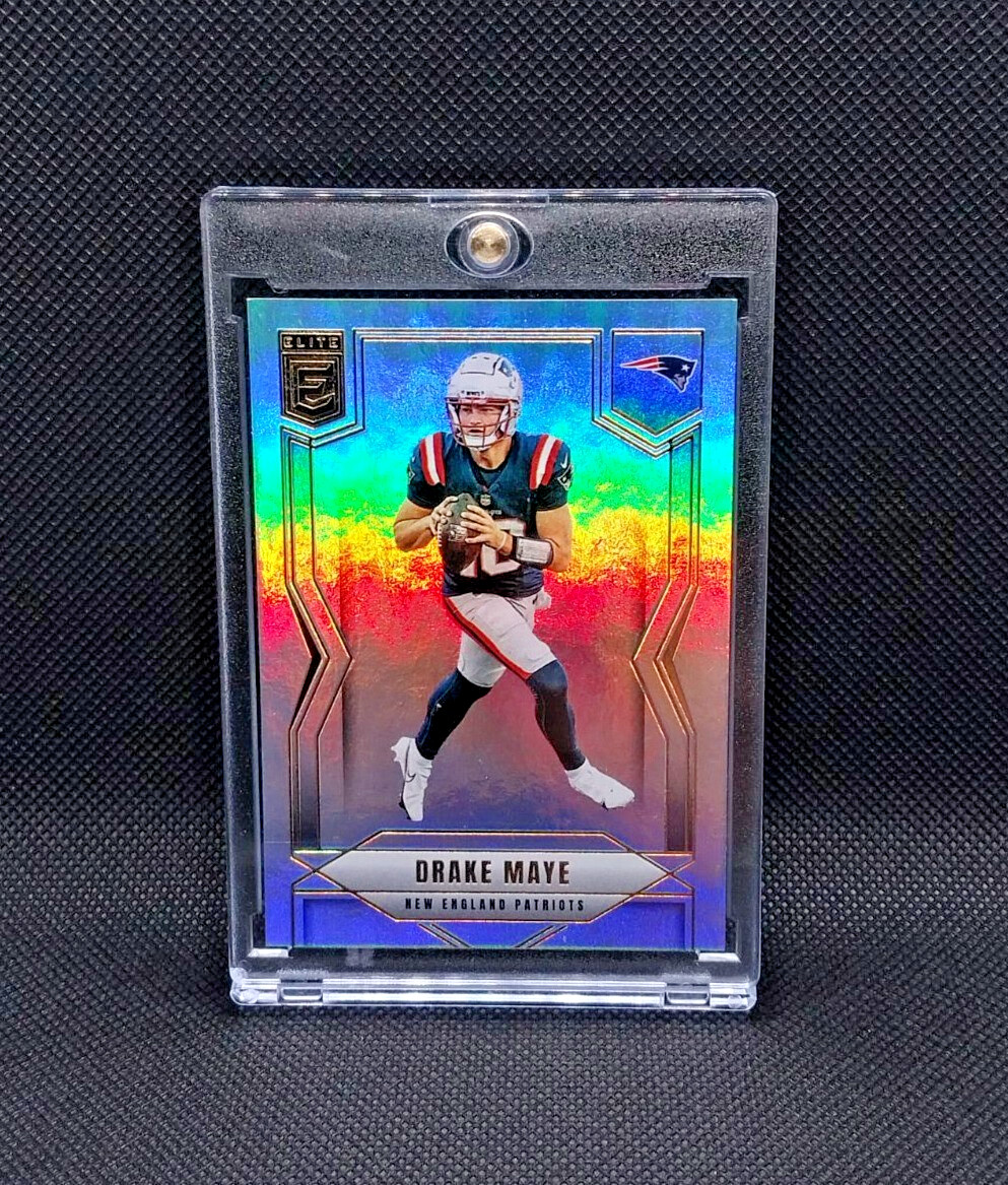 DRAKE MAYE HOLO FOIL RAINBOW REFRACTOR INVESTMENT CARD PATRIOTS MVP? Superbowl