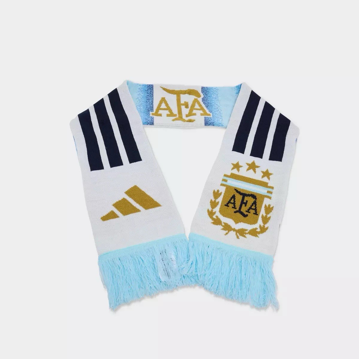 Adidas Argentina 26 Scarf Soccer FIFA World Cup 2026 Icey Blue White