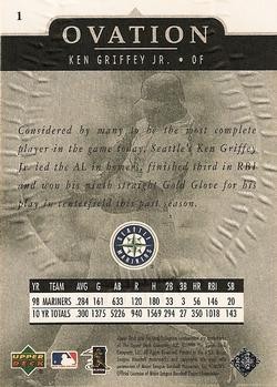 1999 Upper Deck Ovation Baseball Pick Your Card