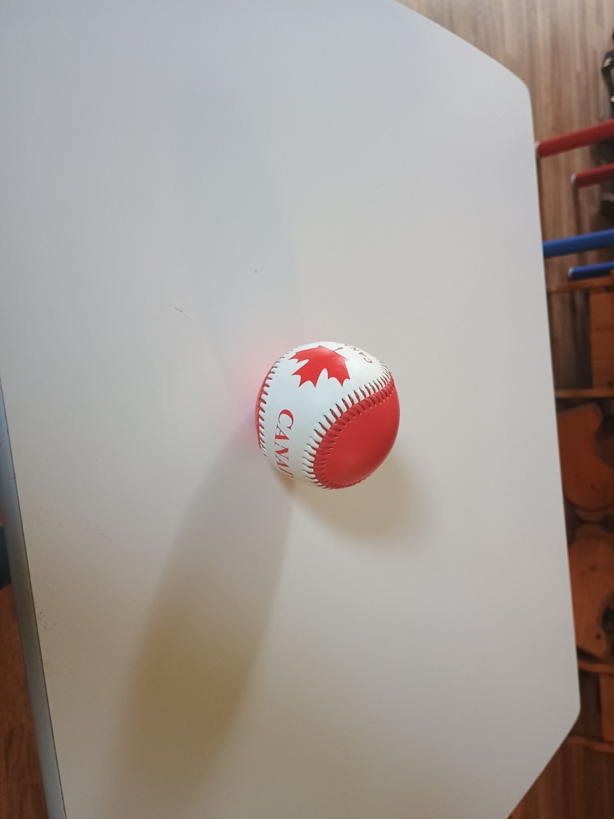 Canada Regulation Size Souvenir Baseball with Country Flag Red Maple Leaf