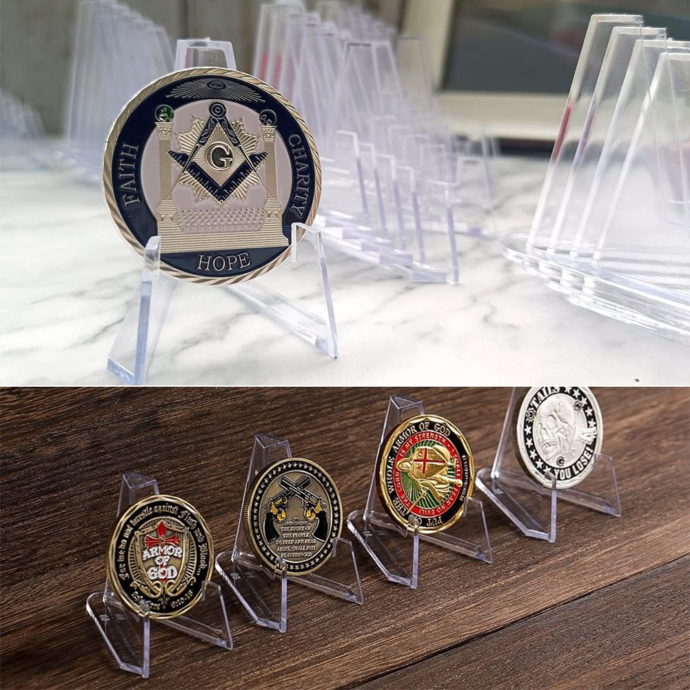 10-100PCS Large Size Trading Card Stands Most Durable Display Coins Cards Holder