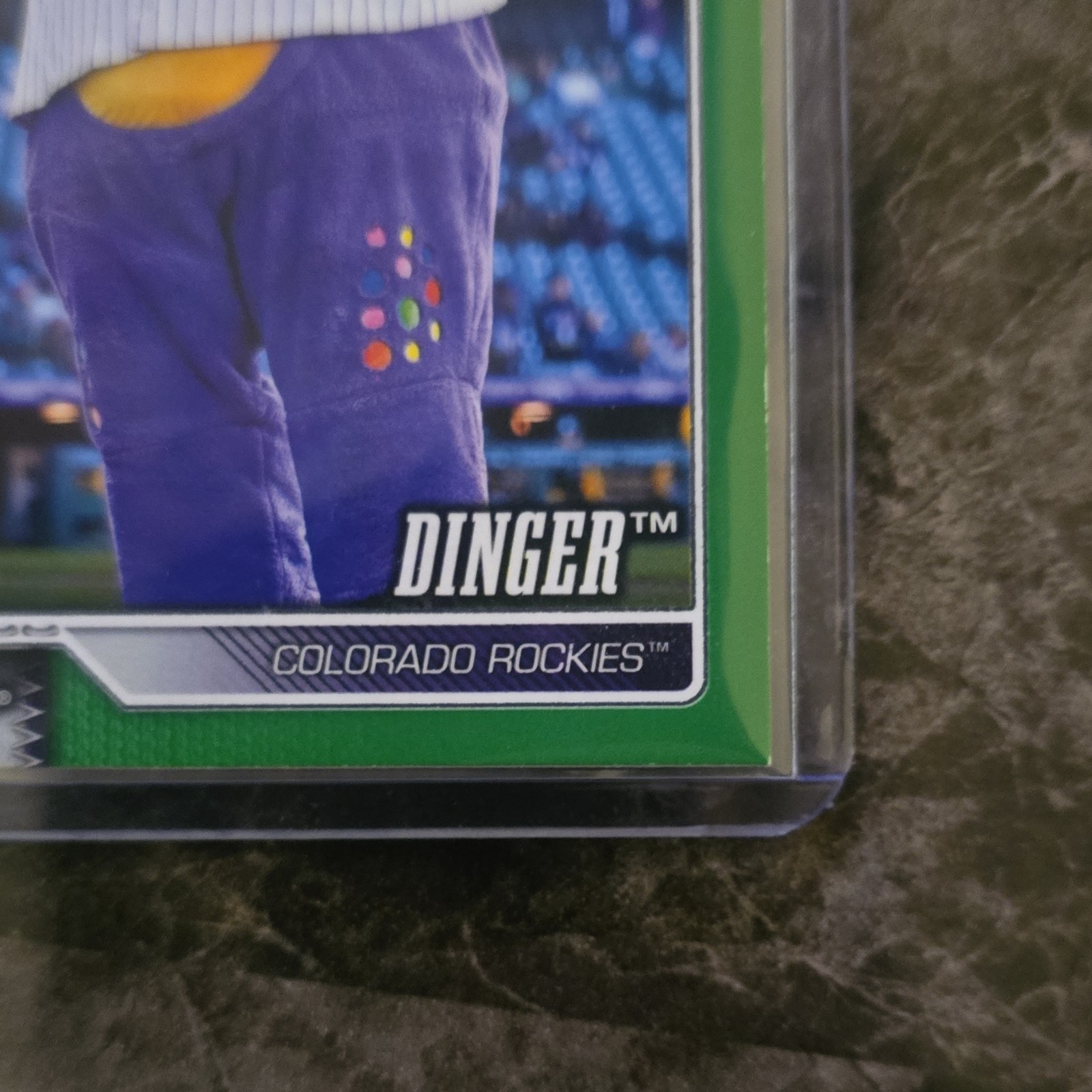 Topps 2026 Series 1 Dinger Colorado Rockies 75th Anniv Green /99 #M-4