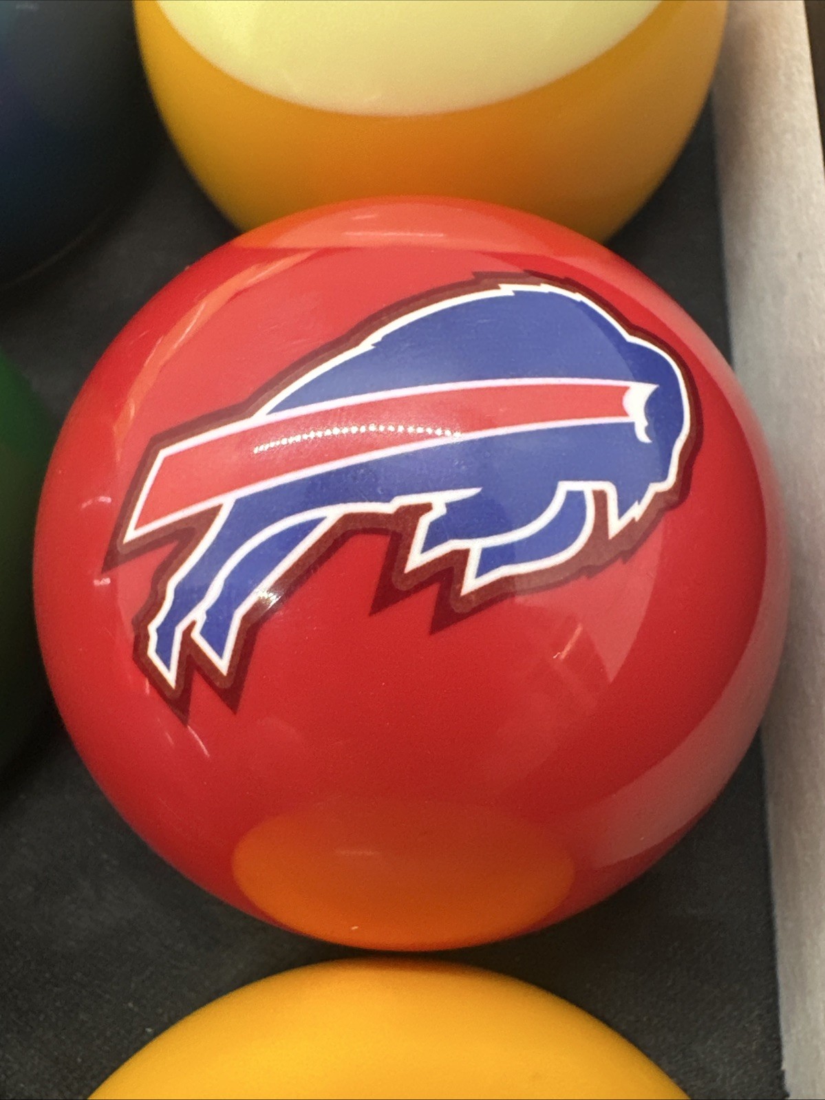 Buffalo Bills Pool Billiards Ball Complete Set with 5 Ball NFL Team Logo