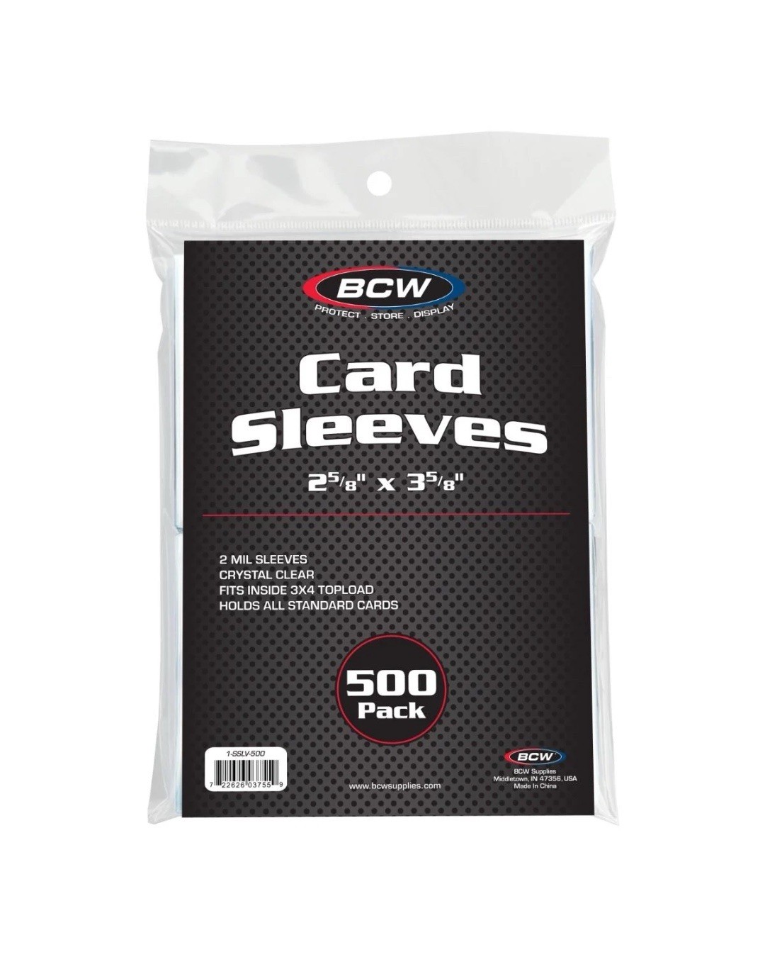 BCW Penny Sleeves (500) Standard Card Protectors New + Sealed 1-SSLV-500