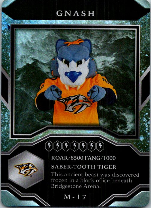 2021-22 Upper Deck MVP Hockey Mascots Foil #M-17 Gnash