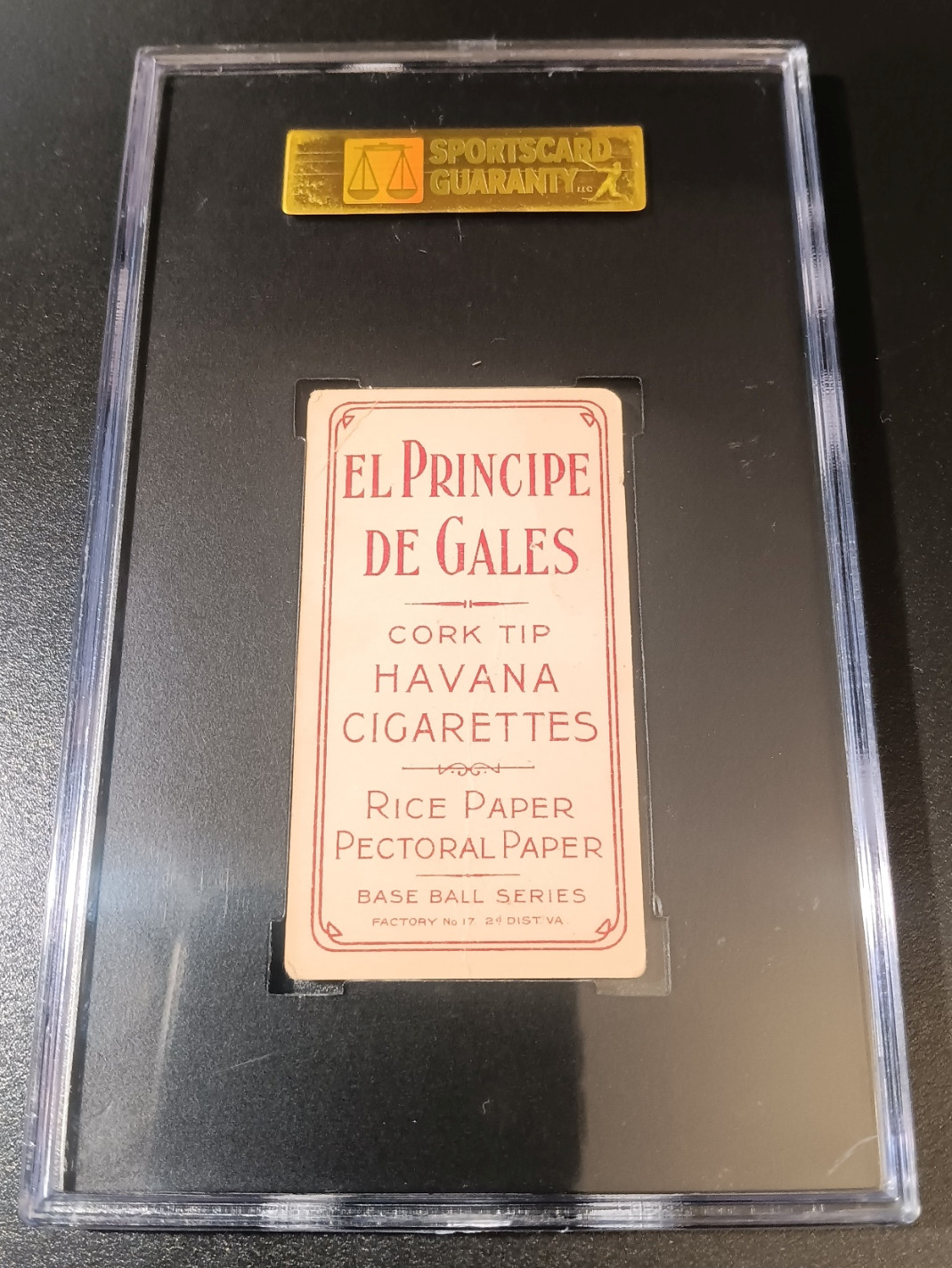 1909-11 T206 El Principe De Gales EPDG J.J. Clarke SGC 2 – Tobacco Baseball Card
