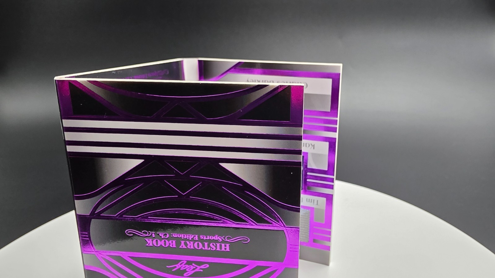 🏀”2/10″ – RARE 2023 Leaf History Book – Dressed To The Nines – PURPLE RELICS🏀