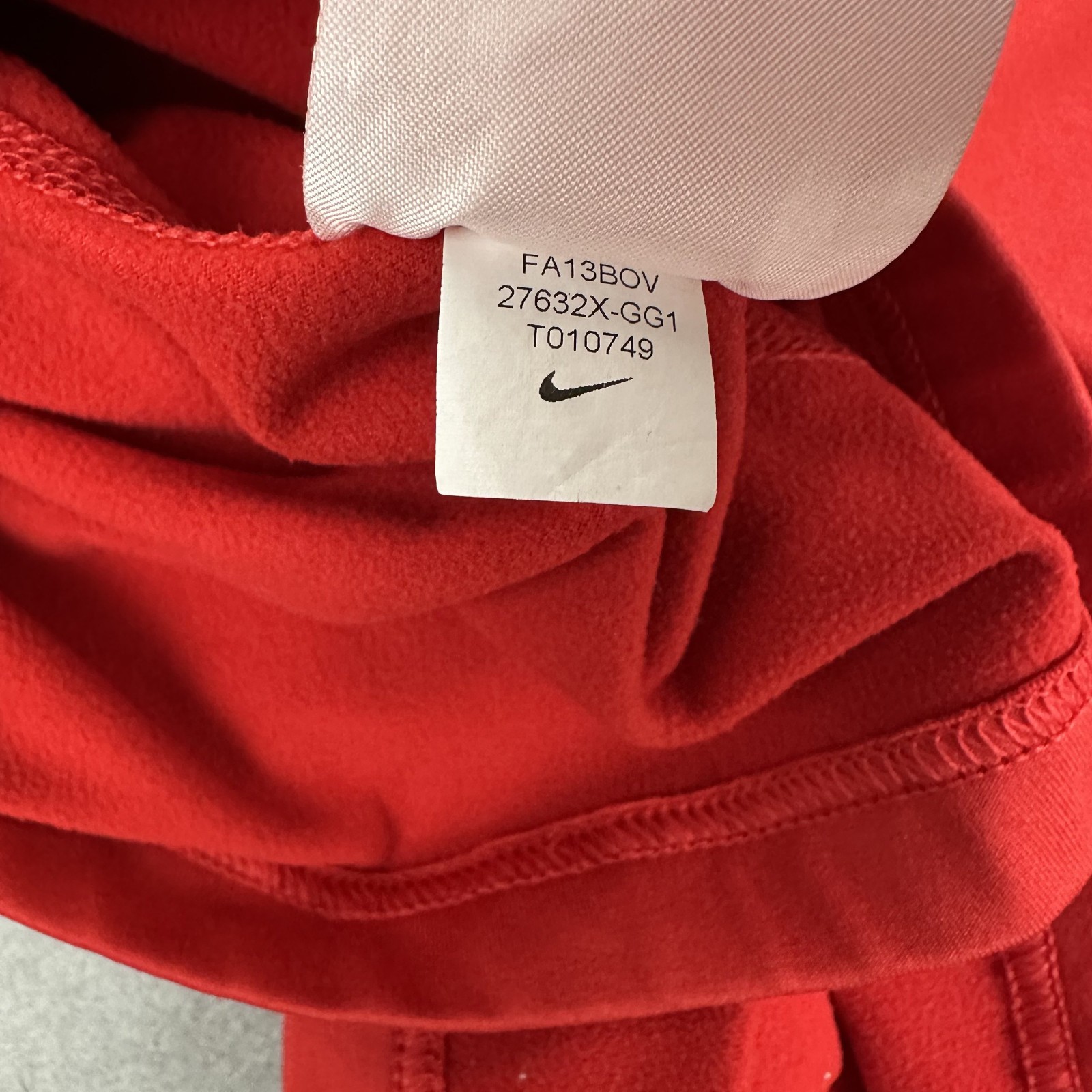 Georgia Bulldogs Shirt Men Medium Red Solid Nike Mock Neck SEC Football M *