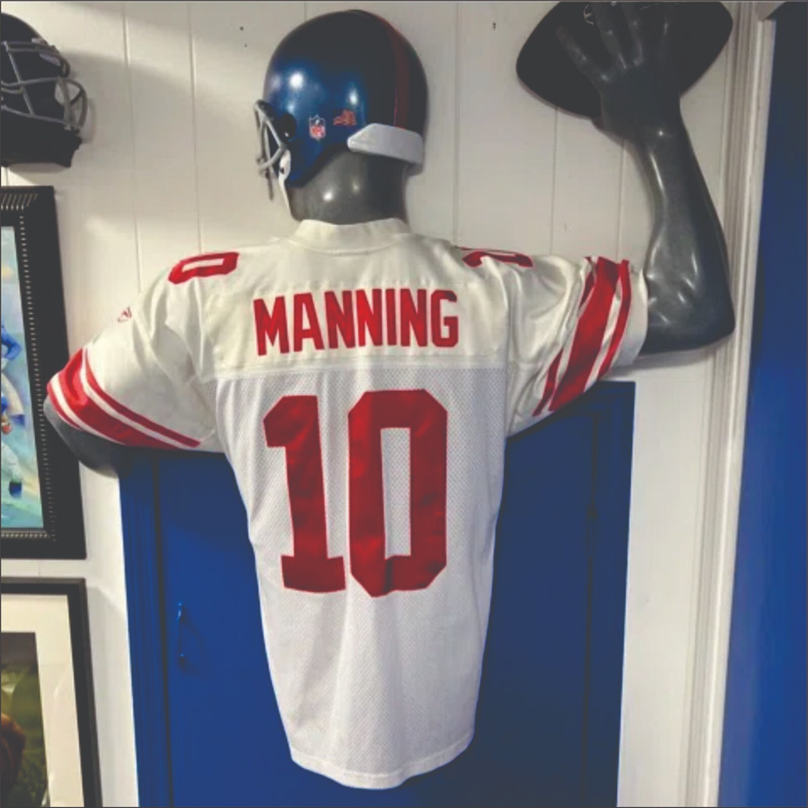 Premium Football Display, Wall Hanging Statue Display, Jersey Frame Alternative