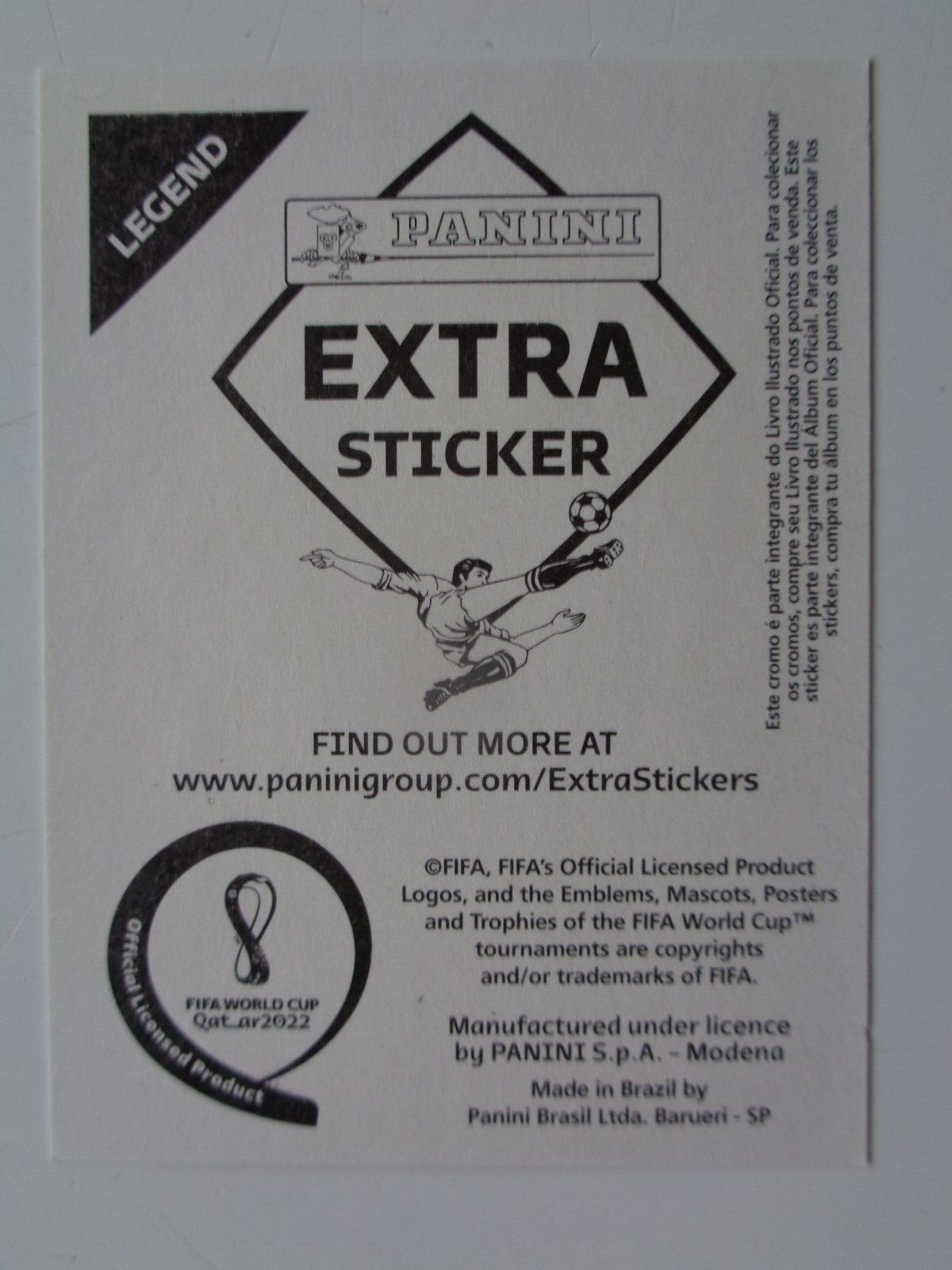 Panini FIFA World Cup 2022 Qatar Extra Sticker Gold Silver Bronze Base pick any
