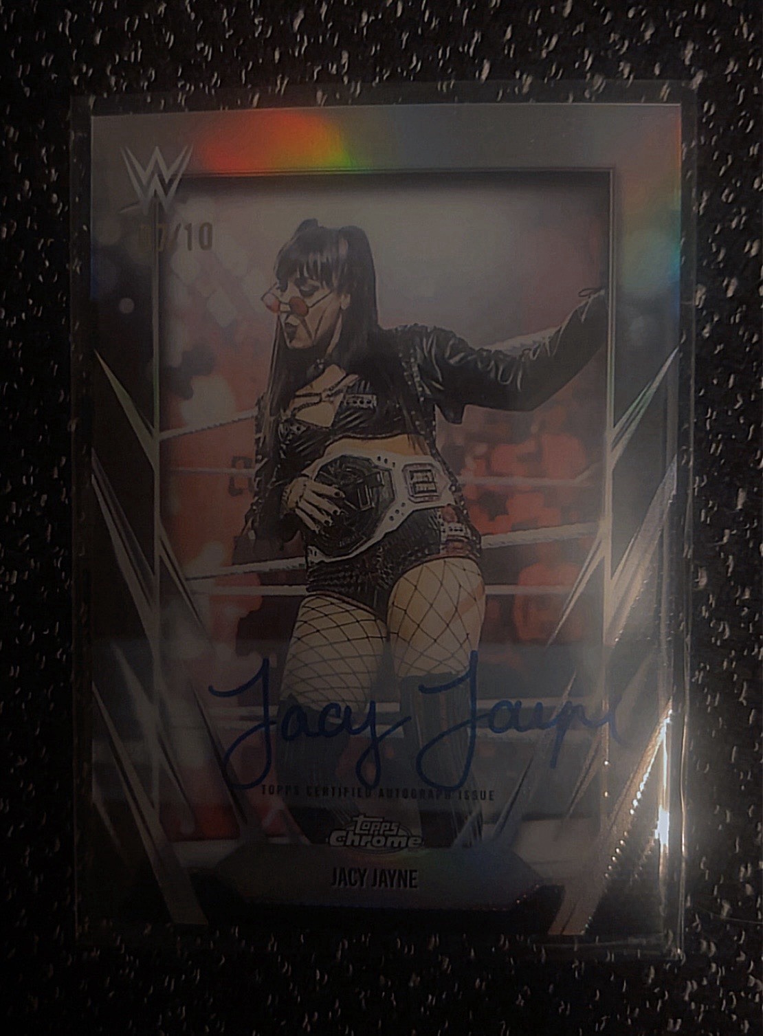 2026 Topps Chrome WWE NXT #IIA-JJA Jacy Jayne Iconic Imprint Black Auto 07/10