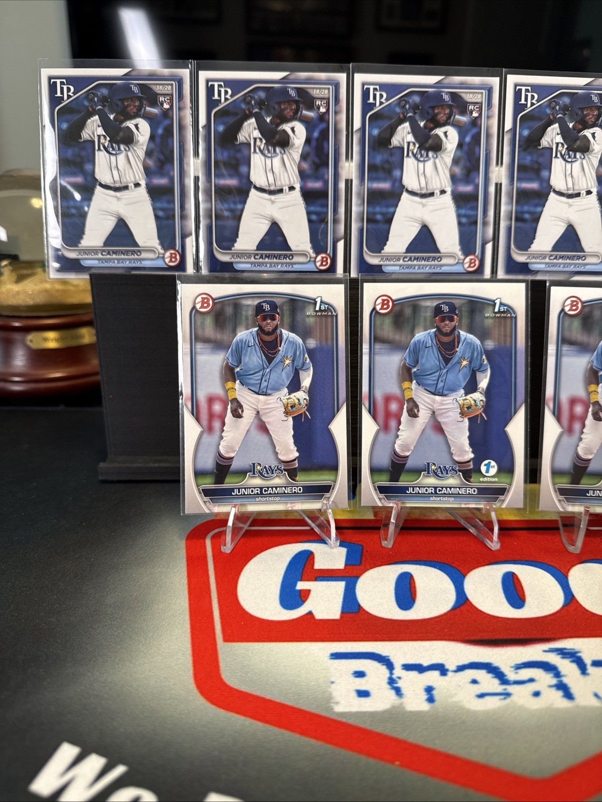 2023 Bowman 1st Edition – Junior Caminero #BPPF-61 Rookie Rays 1st Lot Of 8