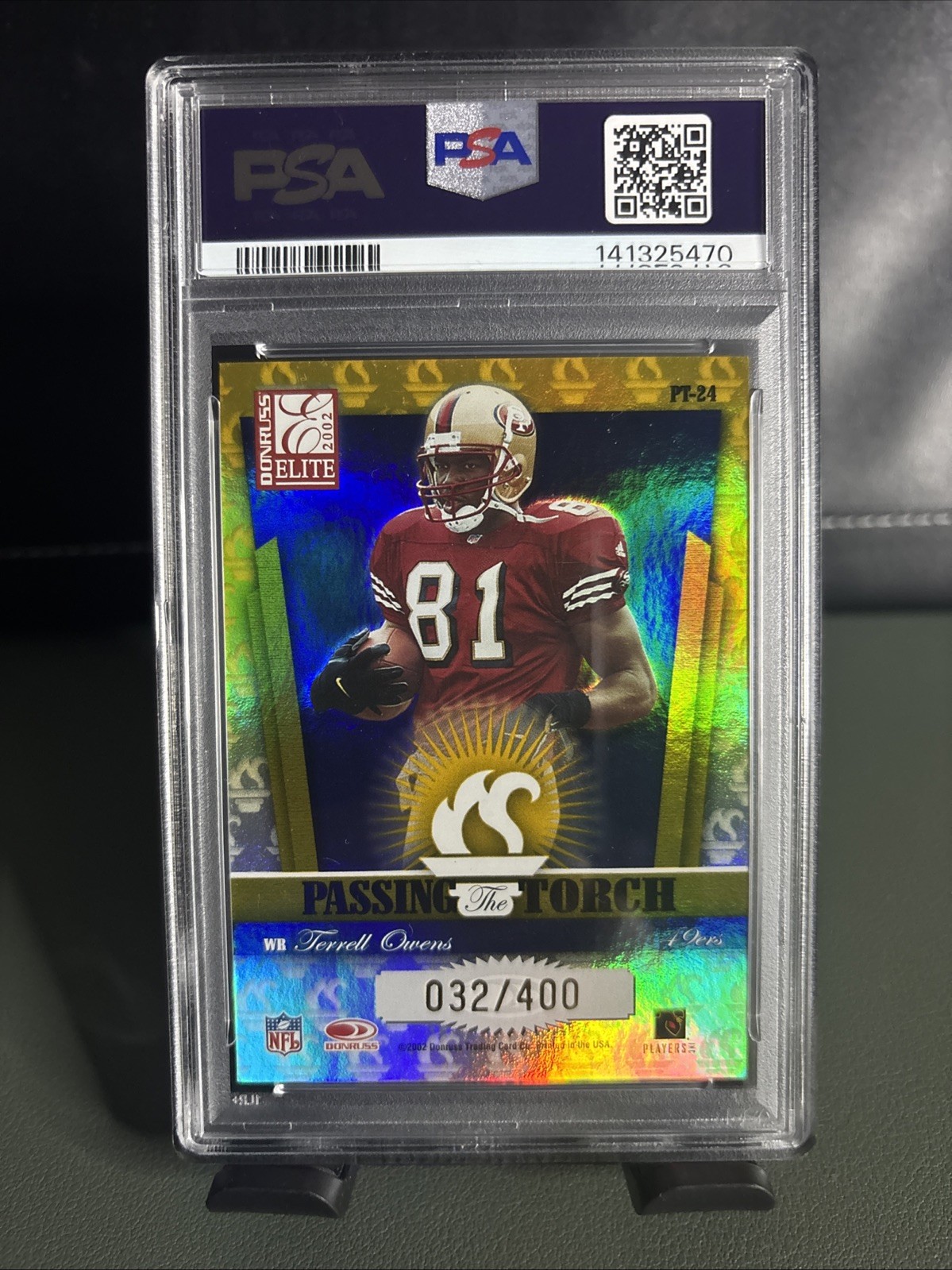 2002 Donruss Elite – Passing the Torch Jerry Rice, Terrell Owens #PT-24 /400