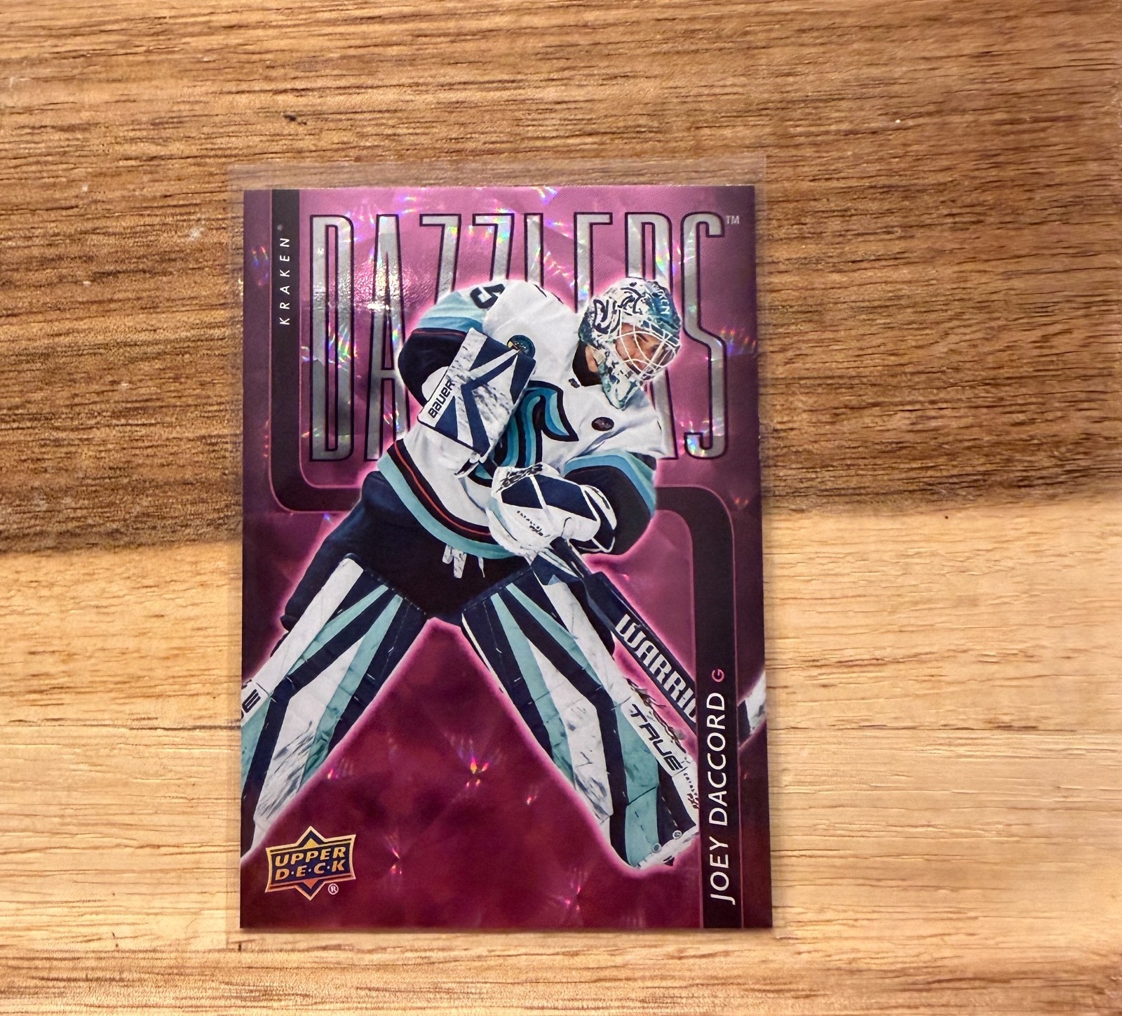 2025-26 Upper Deck Series 1 – Dazzlers Joey Daccord #DZ-8 Pink